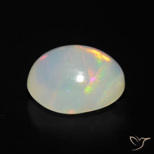 Opale Multicolore naturale da 1.36 ct, Ovale, Trasparente