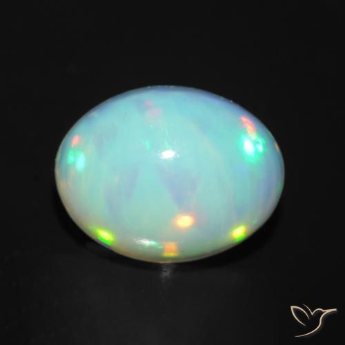 1.34ct Naturale Multicolore Opale, Ovale, Trasparente
