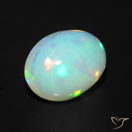Opale Multicolore naturale da 1.34 ct, Ovale, Trasparente