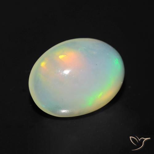 Opale Multicolore naturale da 1.05 ct, Ovale, Trasparente
