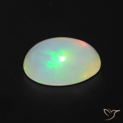 Opale Multicolore naturale da 1.05 ct, Ovale, Trasparente