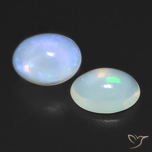 Gemme di Opale Multicolore naturale da 1.50 ct, Ovale, Trasparente