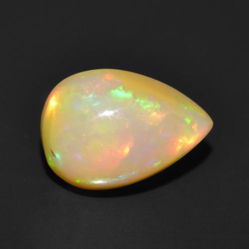 Opale Multicolore naturale da 1.01 ct, Forma a pera, Traslucido