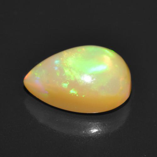 Opale Multicolore naturale da 1.01 ct, Forma a pera, Traslucido