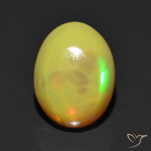 1.14ct Naturale Multicolore Opale, Ovale, Traslucido