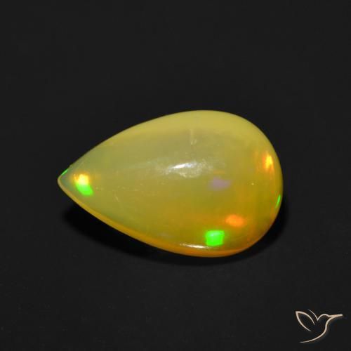 Opale Multicolore naturale da 0.98 ct, Forma a pera, Traslucido
