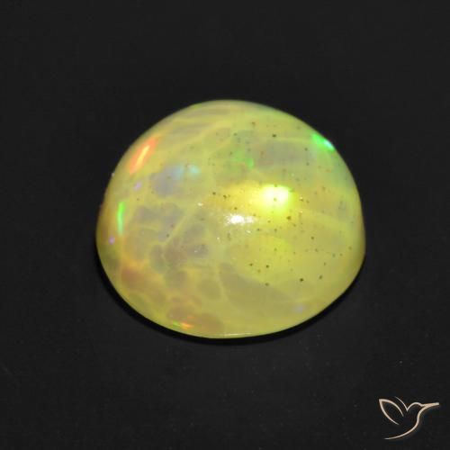 Opale Multicolore naturale da 0.85 ct, Rotondo, Traslucido