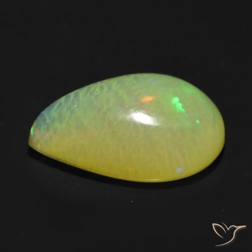 Opale Multicolore naturale da 0.60 ct, Forma a pera, Trasparente