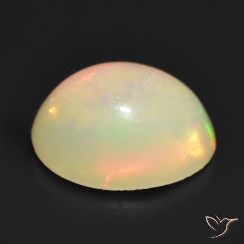 Opale Multicolore naturale da 1.20 ct, Ovale, Traslucido