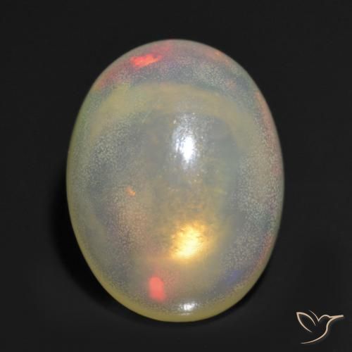 1.16ct Naturale Multicolore Opale, Ovale, Trasparente, Photo A