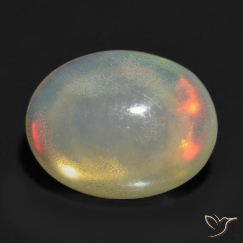 Opale Multicolore naturale da 1.16 ct, Ovale, Trasparente