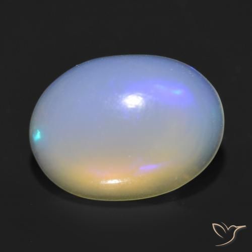 Opale Multicolore naturale da 1.13 ct, Ovale, Trasparente