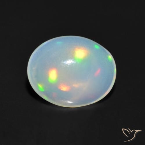 Opale Multicolore naturale da 1.05 ct, Ovale, Trasparente