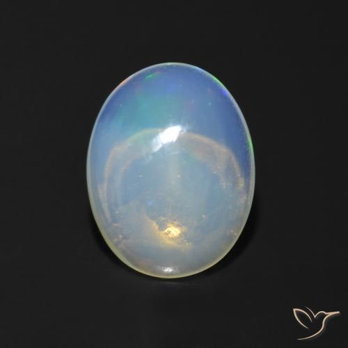 0.93ct Naturale Multicolore Opale, Ovale, Trasparente
