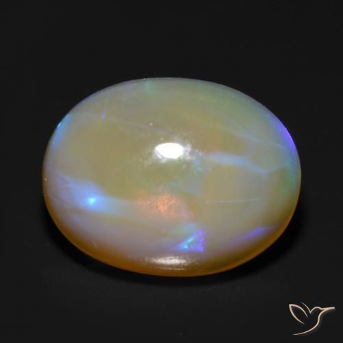 Opale Multicolore naturale da 1.38 ct, Ovale, Trasparente