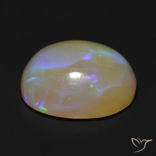 Opale Multicolore naturale da 1.38 ct, Ovale, Trasparente
