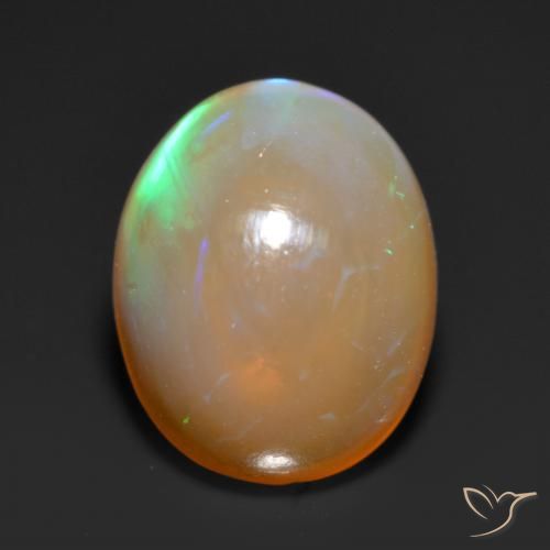1.36ct Naturale Multicolore Opale, Ovale, Traslucido