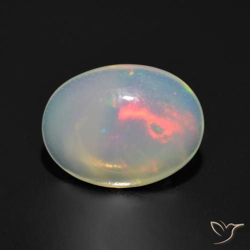 Opale Multicolore naturale da 0.97 ct, Ovale, Trasparente