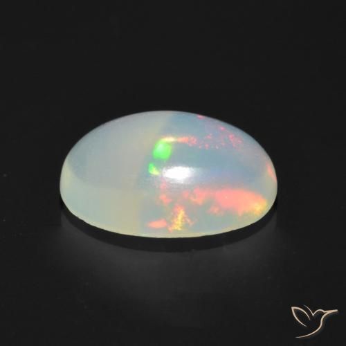 Opale Multicolore naturale da 0.97 ct, Ovale, Trasparente