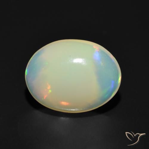 Opale Multicolore naturale da 1.07 ct, Ovale, Trasparente