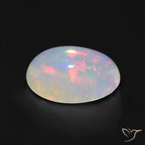 Opale Multicolore naturale da 1.14 ct, Ovale, Trasparente