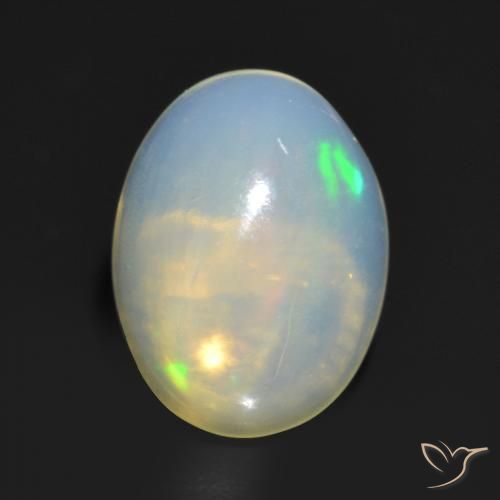 1.24ct Naturale Multicolore Opale, Ovale, Trasparente