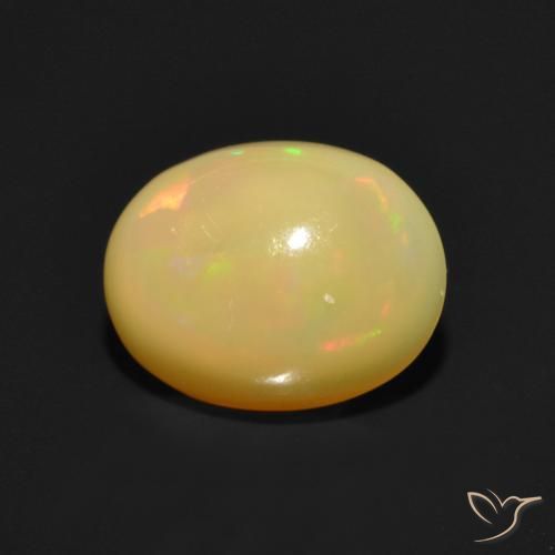 Opale Multicolore naturale da 1.02 ct, Ovale, Traslucido