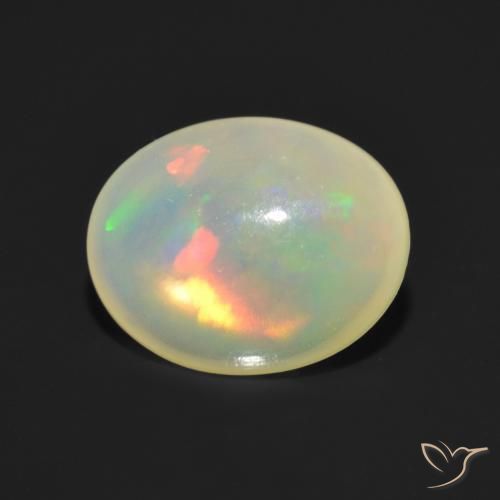 Opale Multicolore naturale da 1.16 ct, Ovale, Trasparente