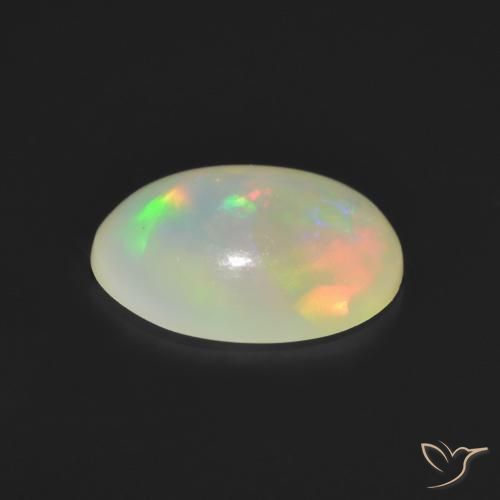 Opale Multicolore naturale da 1.16 ct, Ovale, Trasparente