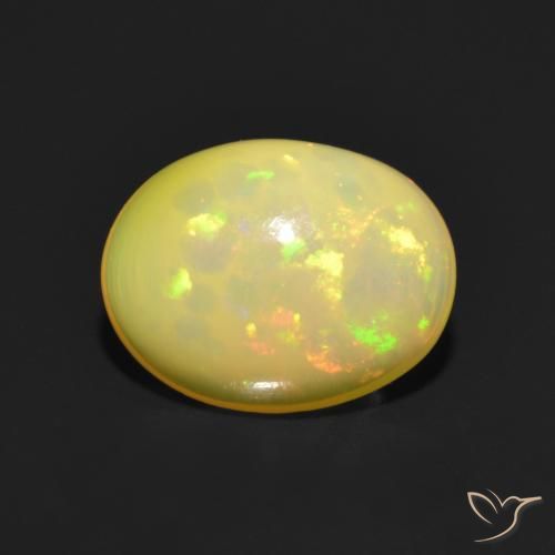 Opale Multicolore naturale da 1.15 ct, Ovale, Trasparente