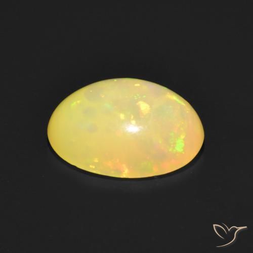 Opale Multicolore naturale da 1.15 ct, Ovale, Trasparente
