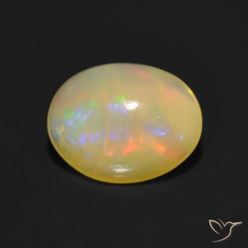 Opale Multicolore naturale da 1.20 ct, Ovale, Traslucido