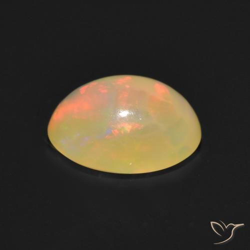 Opale Multicolore naturale da 1.20 ct, Ovale, Traslucido