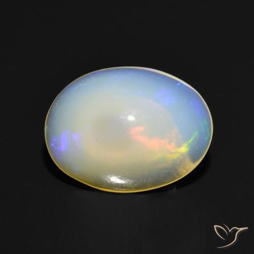 Opale Multicolore naturale da 1.05 ct, Ovale, Trasparente