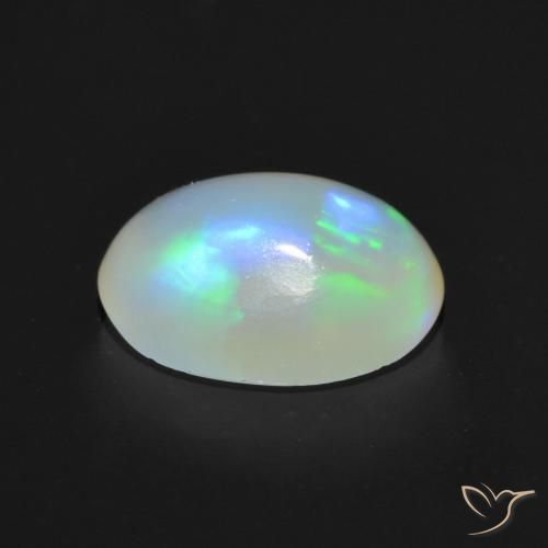 Opale Multicolore naturale da 1.12 ct, Ovale, Trasparente