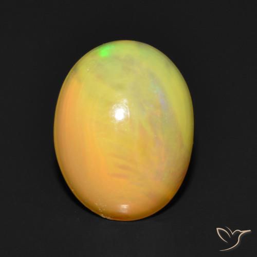 0.97ct Naturale Multicolore Opale, Ovale, Traslucido