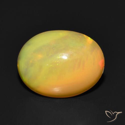 Opale Multicolore naturale da 0.97 ct, Ovale, Traslucido