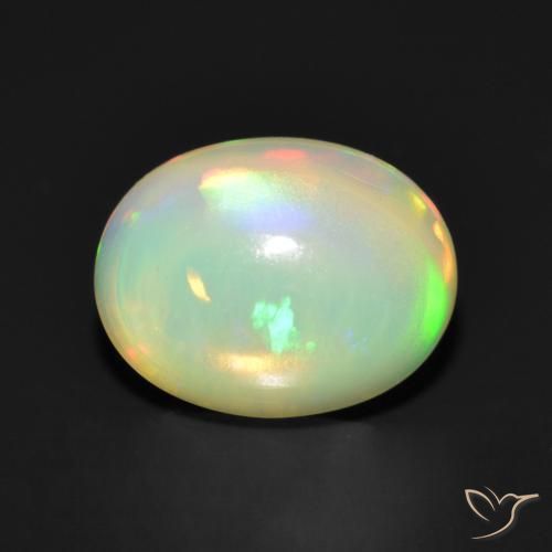 Opale Multicolore naturale da 1.42 ct, Ovale, Trasparente