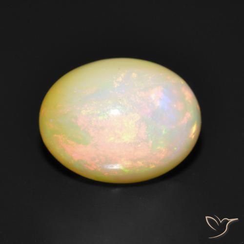 Opale Multicolore naturale da 1.77 ct, Ovale, Traslucido