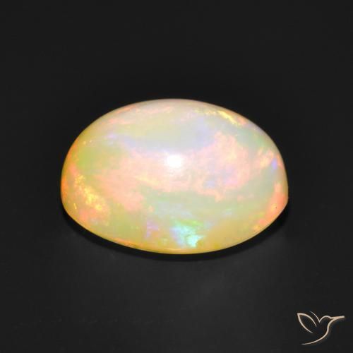 Opale Multicolore naturale da 1.77 ct, Ovale, Traslucido