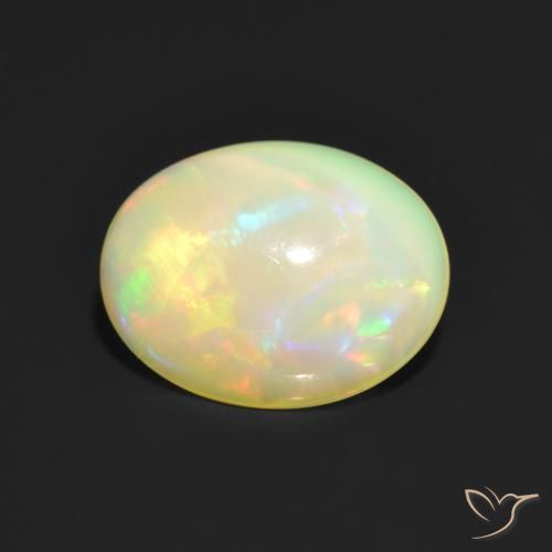 Opale Multicolore naturale da 1.04 ct, Ovale, Traslucido