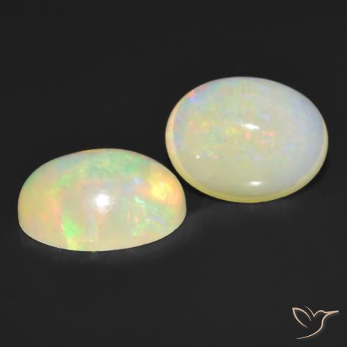Gemme di Opale Multicolore naturale da 2.70 ct, Ovale, Traslucido
