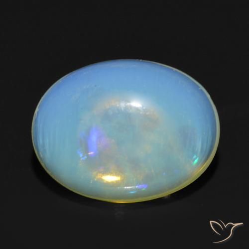 Opale Multicolore naturale da 0.82 ct, Ovale, Trasparente