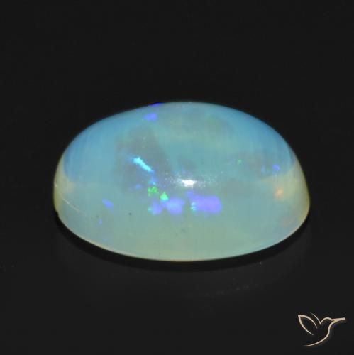 Opale Multicolore naturale da 0.82 ct, Ovale, Trasparente