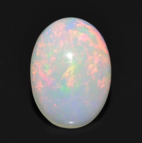 Opale Multicolore naturale da 0.83 ct, Taglio ovale, Trasparente