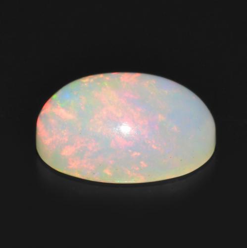 Opale Multicolore naturale da 0.83 ct, Taglio ovale, Trasparente