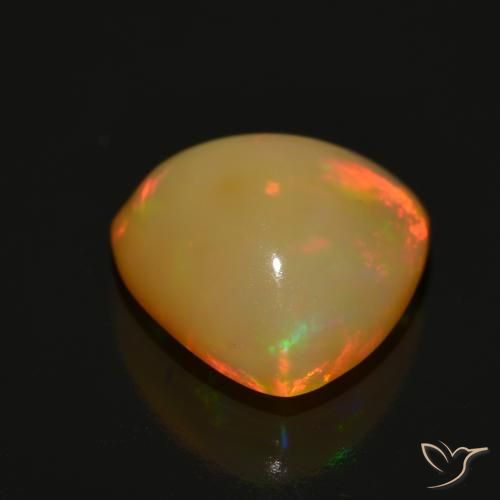 Opale Multicolore naturale da 3.13 ct, Taglio trillion, Traslucido