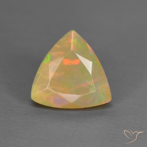 0.91ct Naturale Multicolore Opale, Taglio trillion, Traslucido