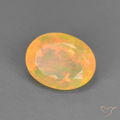 Opale Multicolore naturale da 1.43 ct, Ovale, Traslucido