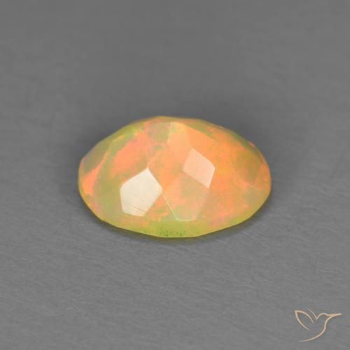 Opale Multicolore naturale da 0.84 ct, Ovale, Traslucido